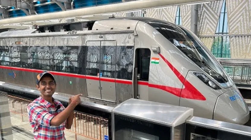 Delhi Metro and NaMo Bharat Connected For Service. Ticketing Started From Same Platform. 2 Namo bharat and metro connected
