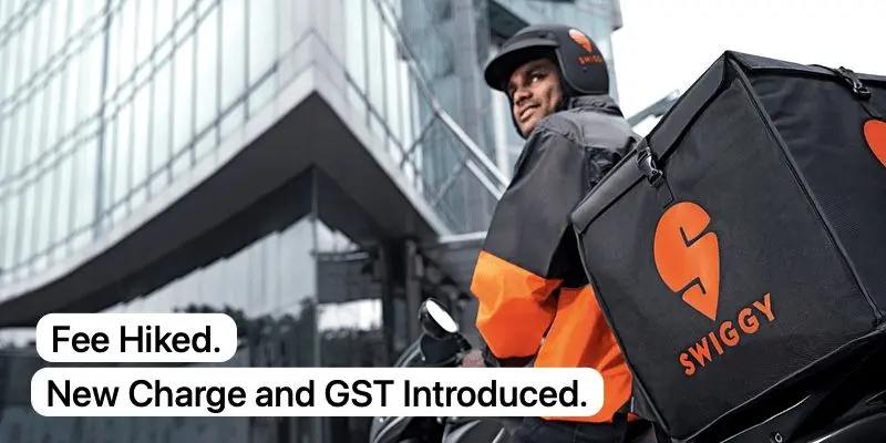 swiggy new fee jpeg Online Food Got Costlier. Charges + GST Hiked on Swiggy From Today. Common Man Full Affected.