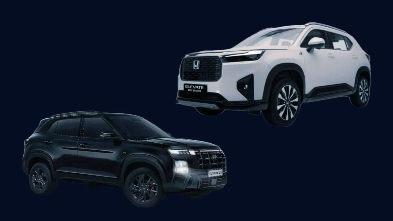Honda Elevate Apex Vs Hyundai Creta Knight Rivals Contrast Editions jpg Honda Elevate Apex Vs Hyundai Creta Knight: Rivals Contrast Editions .
