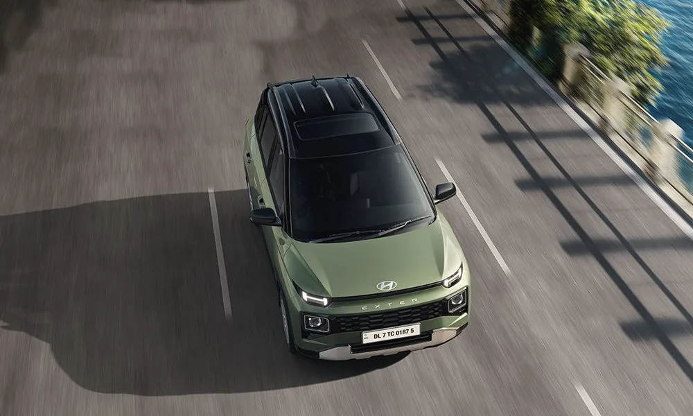 Hyundai exter sunroof jpg Cheapest Sunroof Car For Common Man Arrived. Hyundai Exter is New Mileage King Outshining Maruti.