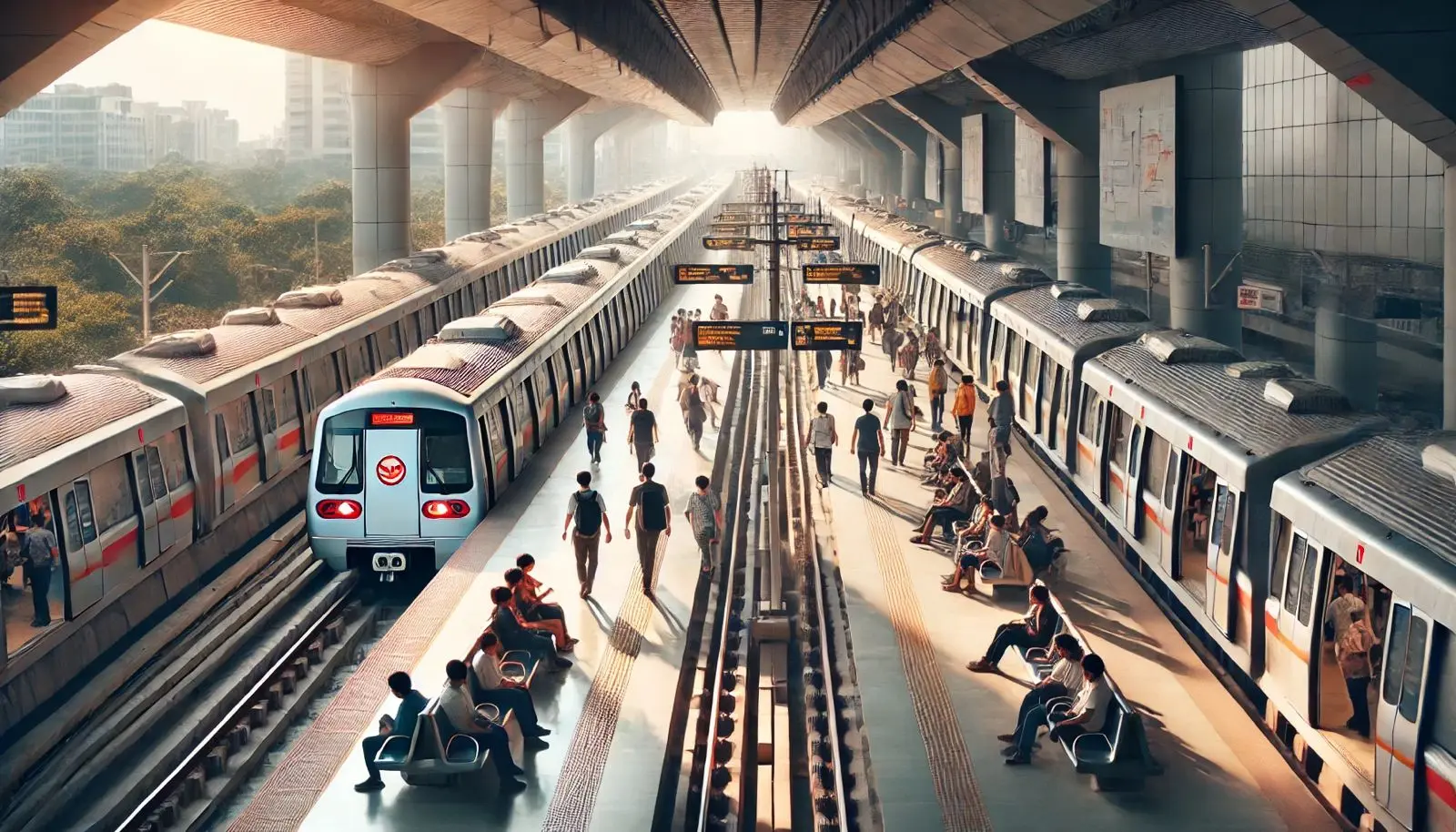 delhi metro trains increased jpeg Delhi Metro Increased Number of Metro Trains on All Line. People Will Get Easily Seats Anywhere Now.