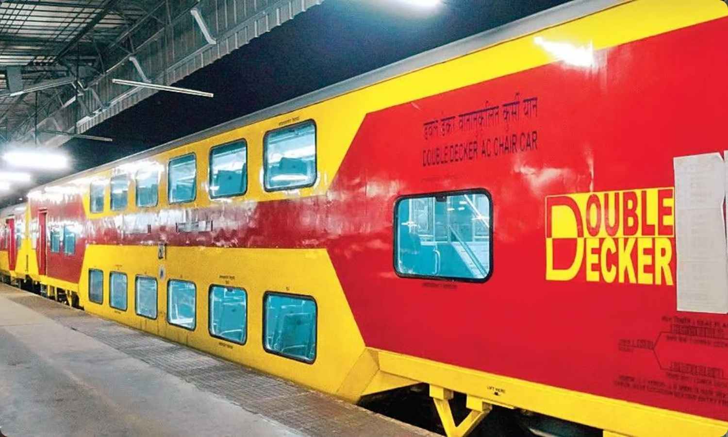 featured image 50 Delhi Jaipur Double Decker Train Route, Fare and Travel Day Announced. Resumed After 7 Months