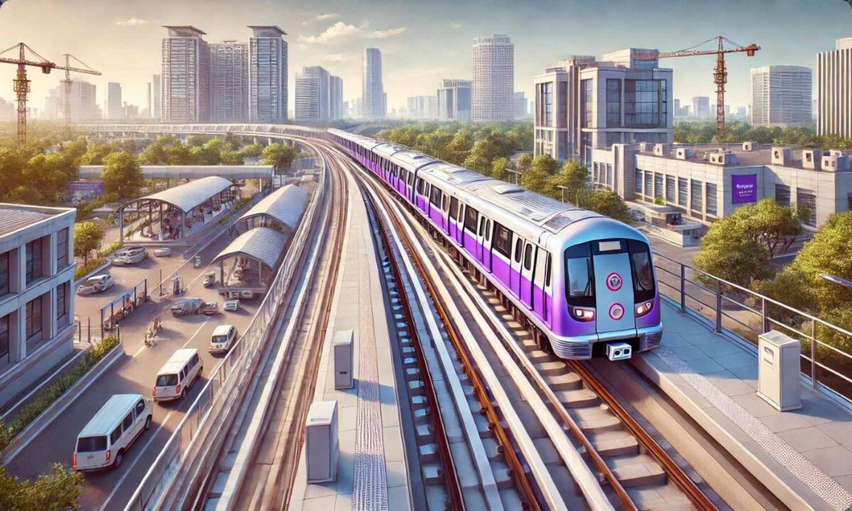 featured image 54 Delhi New Metro line With 21 Stations and 26.46 KM Length Approved. More than 100 Area Will be Connected Now.