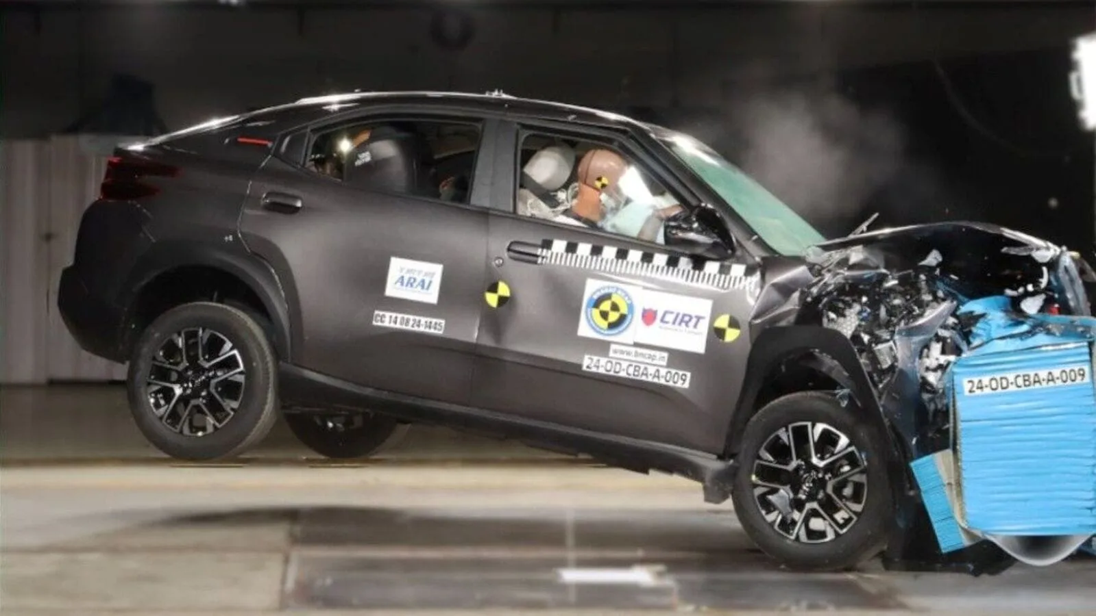 Citroen Basalt India gets 4 star safety rating in NCAP jpg Citroen Basalt India gets 4 star safety rating in NCAP crash test results .