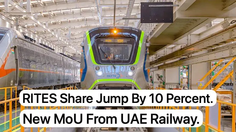 RITES Share Jump by 10 Percent jpeg RITES Share Jumped More Than 10 Percent. New MoU With UAE Caused FII Growth in Stock.