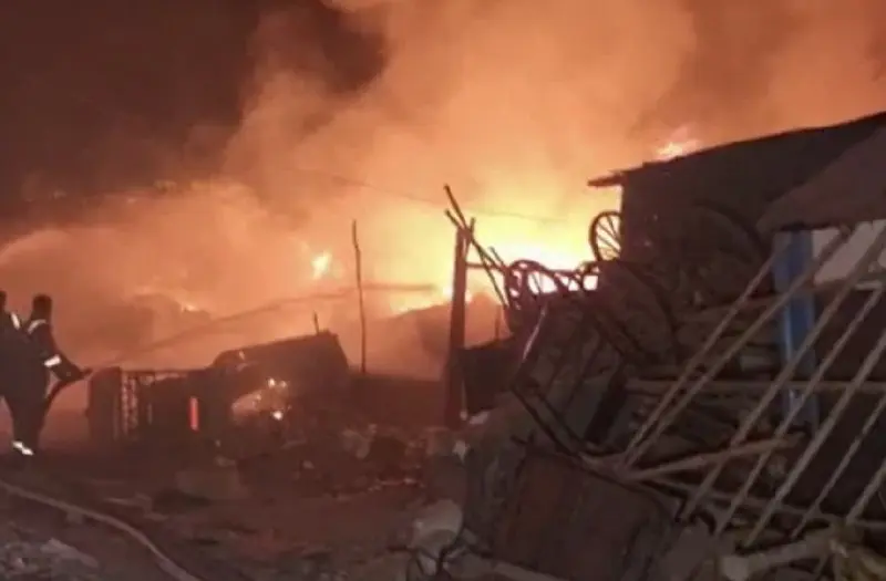 Fire in Noida Clothing Store Claims Woman's Life, Husband Critically Injured; Investigation Underway.