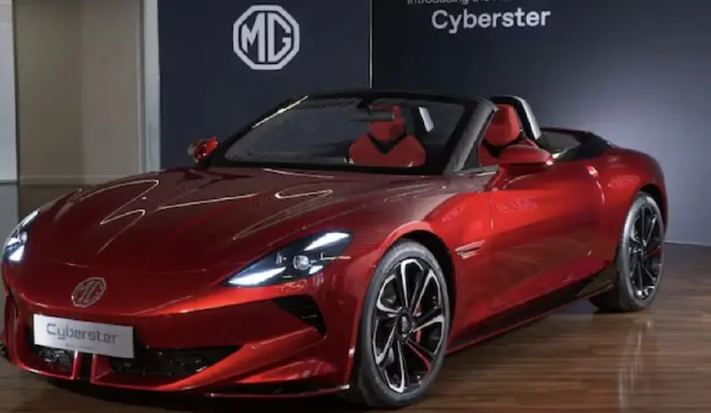 MG Cyberster Electric Sports Car Launches at BMGE 2025: India's First Electric Sports Car Revealed.