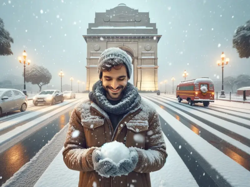 snowfall Delhi and Many States Alerted For Snowfall. Severe Cold Wave Coming. IMD Said be Inside.