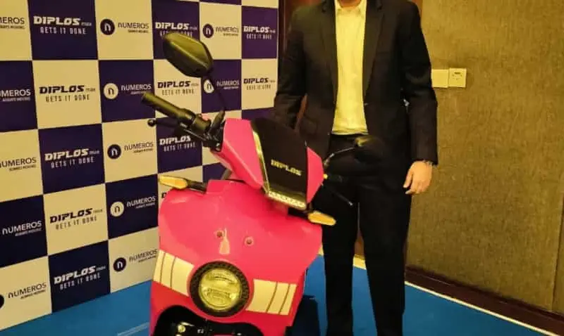 Numeros Motors has launched an e scooter in this city that Numeros Motors has launched an e-scooter in this city that can travel 140 kilometers on a full charge.