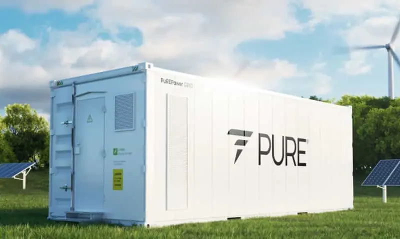 Pure introduced a new power grid that will function like Pure introduced a new power grid that will function like a battery storage system.