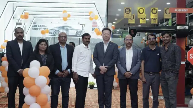 The experienced tire making company is improving its business new premium The experienced tire-making company is improving its business; new premium stores have opened in this city.