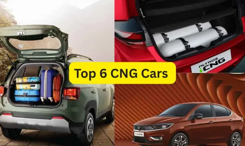 6 CNG cars with two cylinders mileage can reach 28 6 CNG cars with two cylinders; mileage can reach 28 km and offer more boot space.