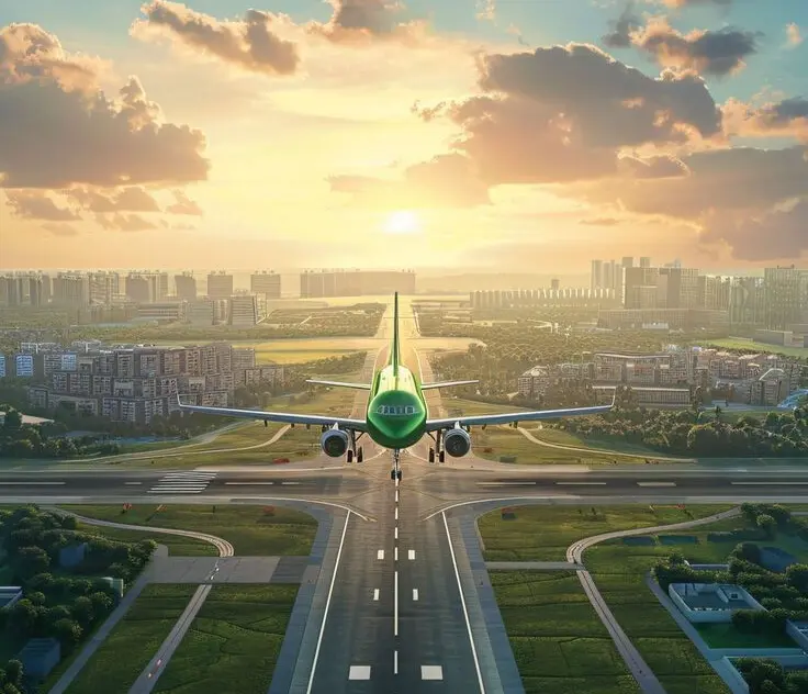 Noida International airport Noida Airport Extention Approved. 1850 Hectare More Area Being Covered. New Elevated Road Also Coming.