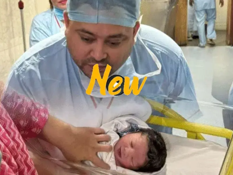 WhatsApp Image 2025 05 27 at 09.05.51 Tejashwi Yadav Got Son. Wife Rajshree All Ok in Kolkata Hospital. Photos in Public Now.
