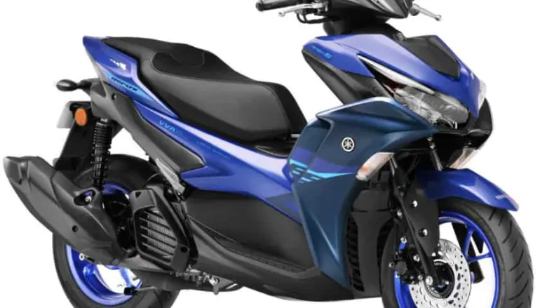 Yamaha Aerox 155 version S is a scooter that has Yamaha Aerox 155 version S is a scooter that has a new price, colors, and some changes.