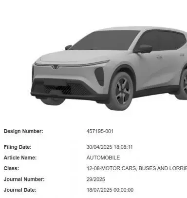 vinfast 3row ev cropped VinFast patents design for three‑row electric SUV in India