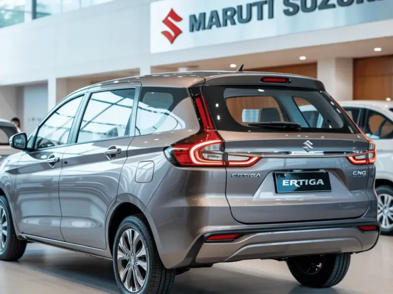 Maruti Ertiga CNG model—7 seater facility at ₹10499 EMI Why is.webp Maruti Ertiga CNG model—7-seater facility at ₹10,499 EMI: Why is this family MPV in the news again?
