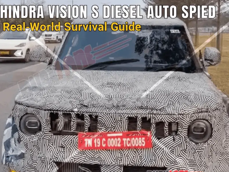 Forget the Specs Why the Mahindra Vision S Diesel Auto Forget the Specs: Why the Mahindra Vision S Diesel Auto Spied is the EcoSport Successor You Actually Need In 2026