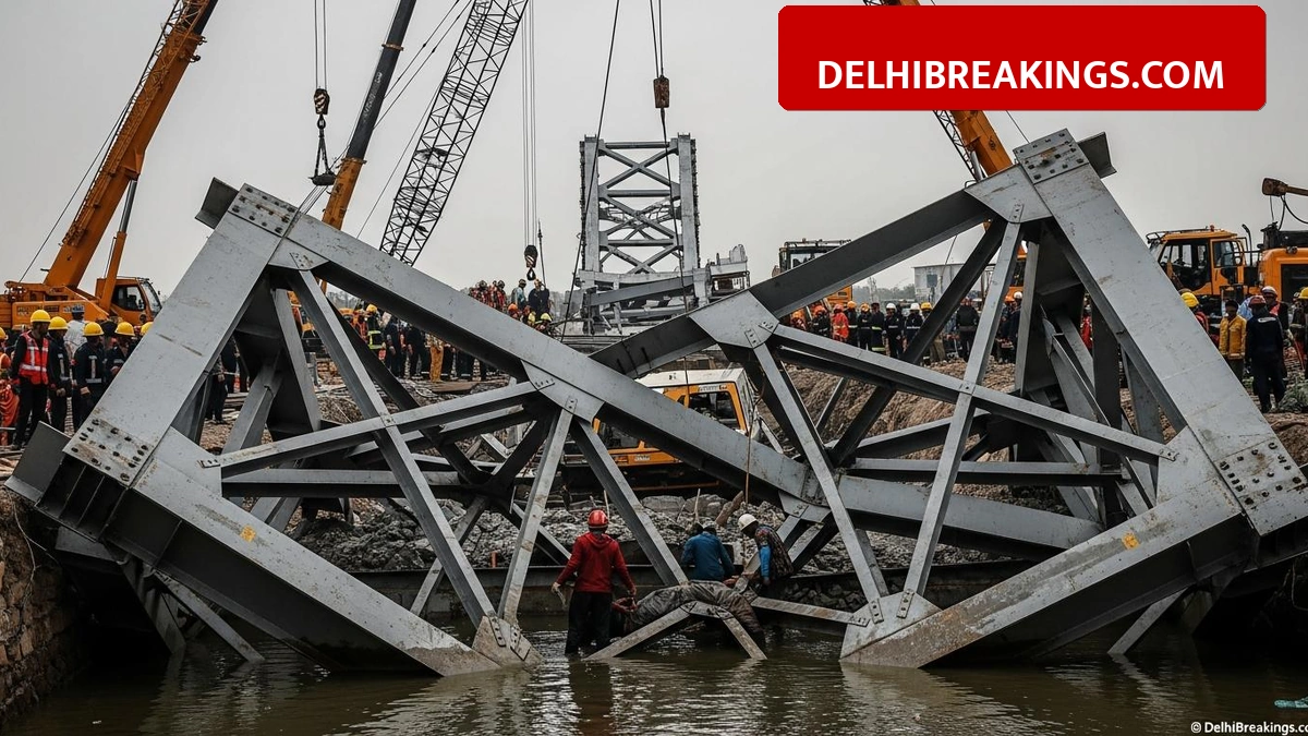 delhibreakings ballia bridge accident laborers injured safety concerns Ballia Bridge Accident: 4 Laborers Trapped Under Steel Structure, Safety Questions Raised on ₹650 Crore Project