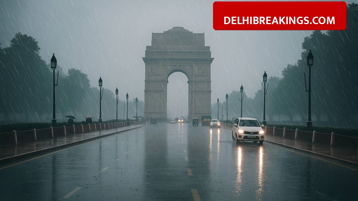 delhibreakings delhi ncr weather update rain yellow alert january 27 IMD Issues Yellow Alert for Delhi Today, Rain and 40 Kmph Winds to Bring Chill Back
