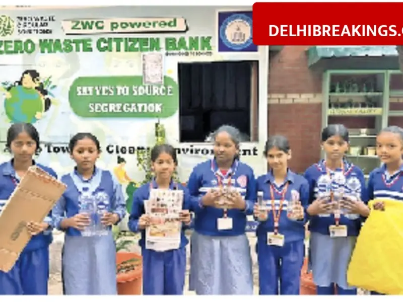 delhibreakings delhi school plastic waste bank free stationery initiative Rohini School Launches Plastic Waste Bank, Students Get Free Stationery in Exchange for Waste
