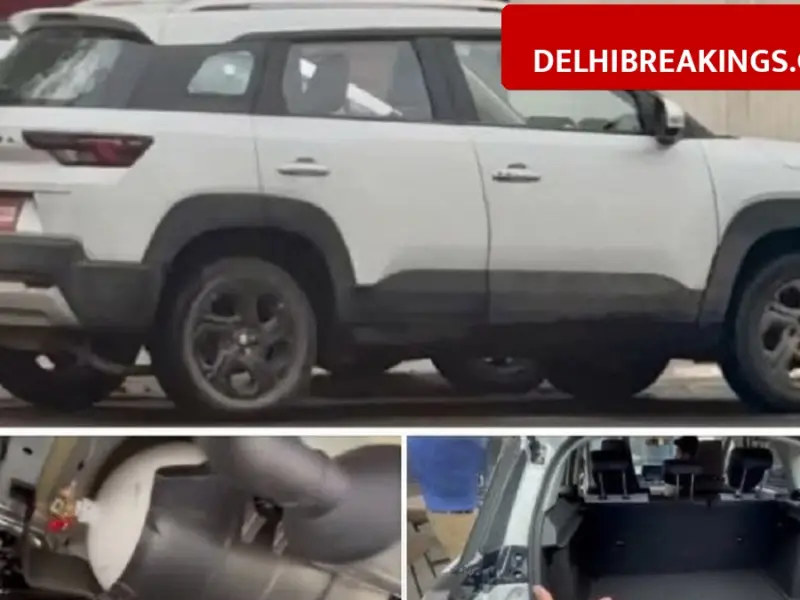 delhibreakings maruti brezza 2026 cng underbody tank launch details Maruti Brezza 2026 spotted with Underbody CNG Tank, No Spare Wheel but Full Boot Space for passengers