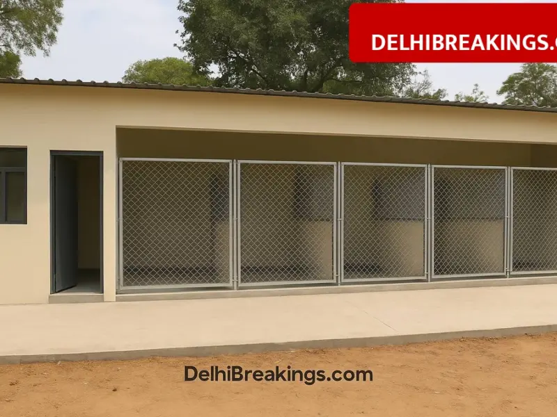 delhibreakings ndmc moti bagh dog shelter construction update NDMC Building New Dog Shelter in Moti Bagh for 700 Strays with Operation Theater