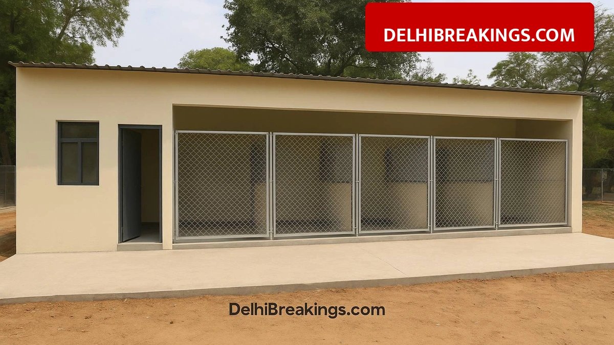 delhibreakings ndmc moti bagh dog shelter construction update NDMC Building New Dog Shelter in Moti Bagh for 700 Strays with Operation Theater
