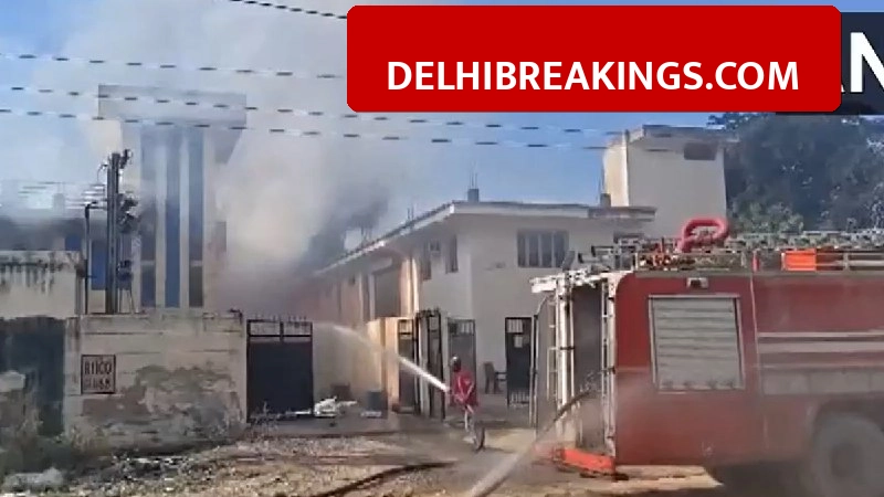delhibreakings bhiwadi factory fire rajasthan illegal firecracker unit death toll Bhiwadi Factory Fire: 7 Workers Killed in Illegal Firecracker Unit, 2 Still Trapped Inside