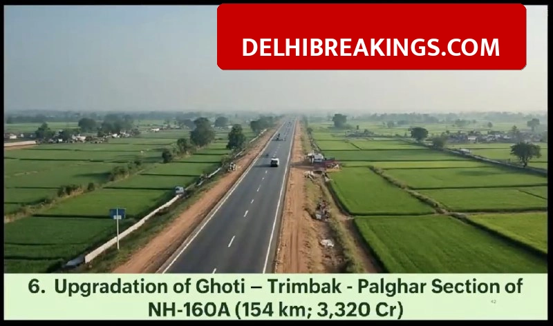 delhibreakings cabinet approves nh 160a upgradation project nashik palghar Nashik to Palghar in Just 1.5 Hours, Cabinet Approves ₹3,320 Cr Highway Project Linking Delhi-Mumbai Expressway