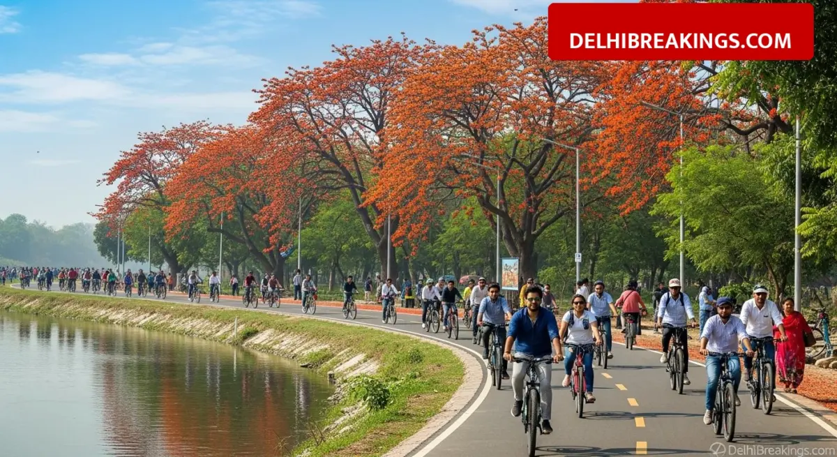 delhibreakings dda launches new cycle track asita east palaash mahotsav 2026 DDA Launches New Cycle Track at Asita East, Entry Ticket Just Rs 25 for Palaash Mahotsav