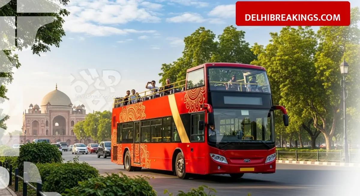 delhibreakings delhi double decker tourist bus launch ticket price route updates Delhi to Start Double Decker Tourist Buses for Heritage Sites, Ticket Price Fixed at Rs 500
