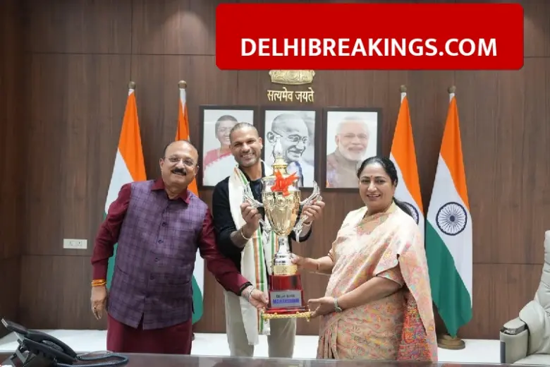 delhibreakings delhi khel mahakumbh shikhar dhawan brand ambassador prize money details Delhi Khel Mahakumbh: Shikhar Dhawan Appointed Brand Ambassador, Team Winners to Get 1.75 Lakh Reward