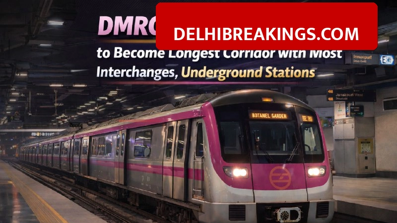 delhibreakings delhi metro magenta line becomes longest corridor update 2026 Delhi Metro Magenta Line Becomes Longest Corridor with 89 KM Route, Surpasses Pink Line Record