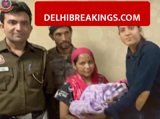 delhibreakings delhi police rescues newborn rohini hospital kidnapping case Delhi Police Rescues Newborn Stolen from Rohini Hospital, Two Arrested from Meerut Expressway