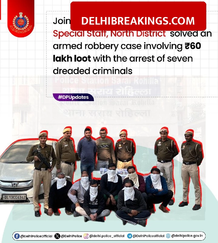 delhibreakings delhi police solves 60 lakh robbery employee insider arrested Delhi Police Solves ₹60 Lakh Robbery Case, Employee Turned Out To Be The Mastermind Behind The Crime