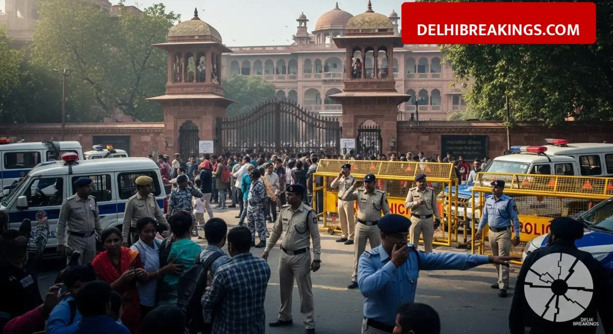 delhibreakings delhi schools bomb threat hoax police action list feb 2026 Delhi Schools Bomb Threat: 9 prominent schools get email about blast at 1:11 PM, Police declares it a hoax