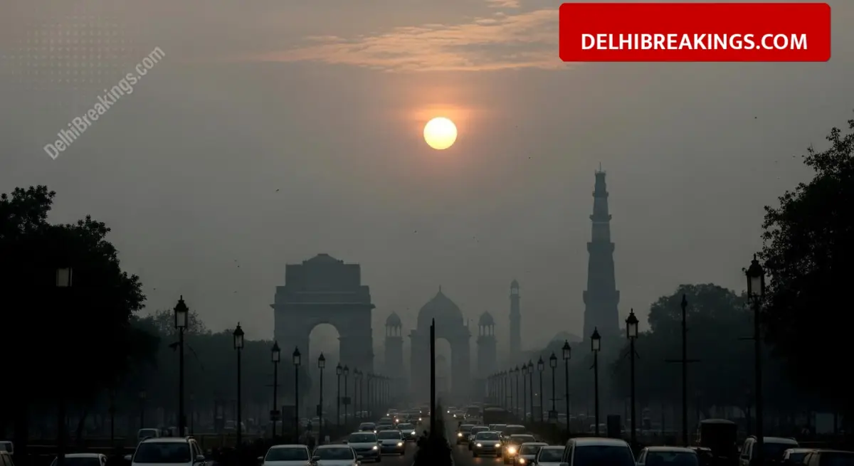 delhibreakings delhi weather aqi update rain forecast february 16 Delhi Weather Update: Air Quality Turns Very Poor, Rain Expected After February 16