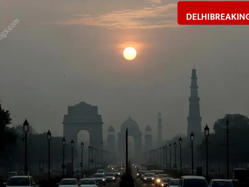 delhibreakings delhi weather aqi update rain forecast february 16 Delhi Weather Update: Air Quality Turns Very Poor, Rain Expected After February 16