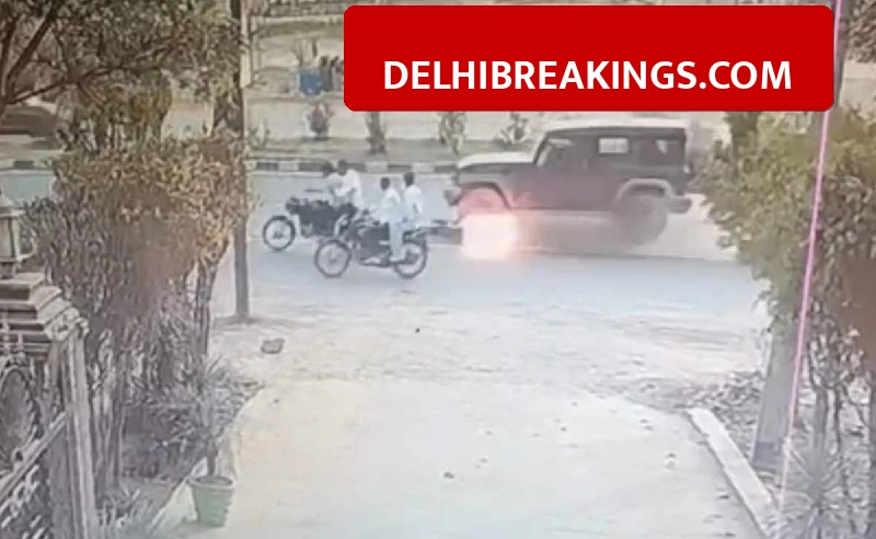 delhibreakings greater noida thar drags burning bike incident driver arrested Greater Noida Road Rage: Thar Drags Burning Motorcycle for 7 km, Driver Harsh Detained