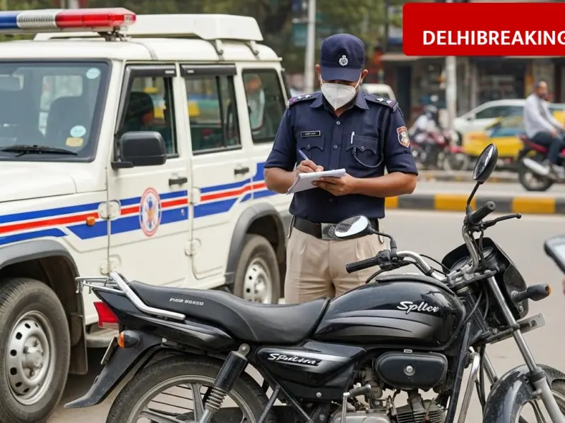 delhibreakings gurugram traffic police seizes splendor bike 4 81 lakh challan Gurugram Police Seizes Hero Splendor With 4.81 Lakh Pending Challan, Fine is 5 Times Bike Value