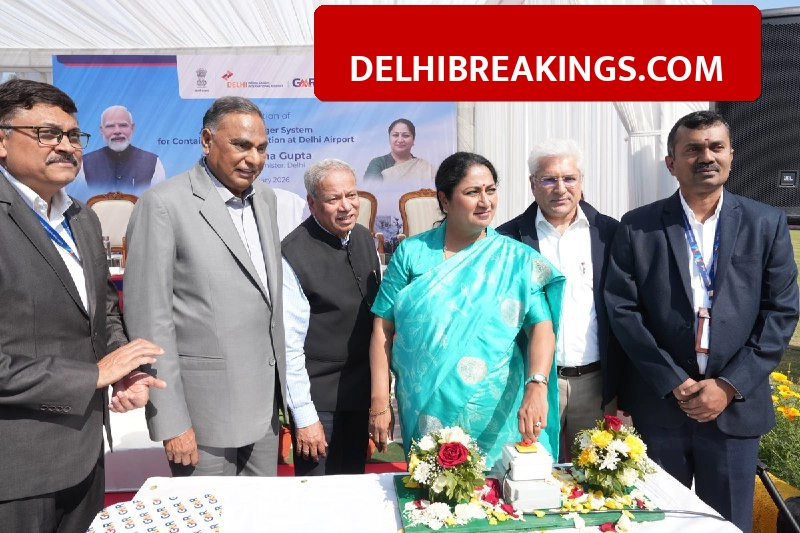 delhibreakings igi airport anti smog fogger system launch delhi pollution update IGI Airport Launches Anti-Smog System with 120 Mist Guns to Curb Pollution