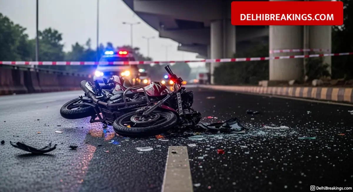 delhibreakings mathura road accident modi mill flyover student death update Tragic Accident near Modi Mill Flyover: 1 Student Dead, Another Critical on Mathura Road
