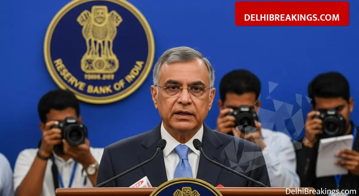 delhibreakings rbi governor sanjay malhotra reaction idfc first bank fraud update RBI Governor Sanjay Malhotra Speaks on IDFC First Bank ₹590 Crore Fraud, Stock Hits Lower Circuit