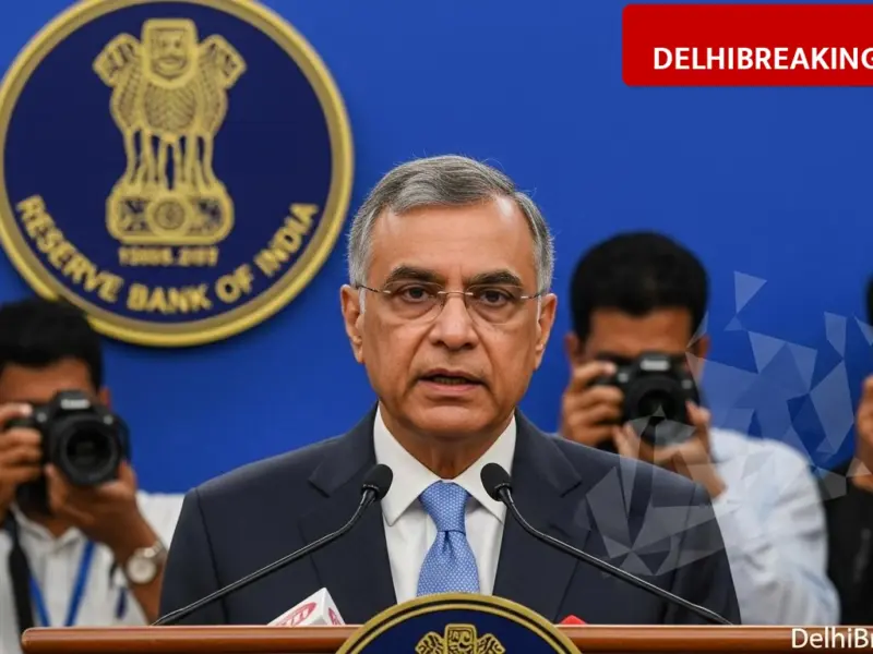 delhibreakings rbi governor sanjay malhotra reaction idfc first bank fraud update RBI Governor Sanjay Malhotra Speaks on IDFC First Bank ₹590 Crore Fraud, Stock Hits Lower Circuit