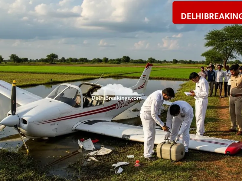 delhibreakings redbird aviation training aircraft crash karnataka fuel shortage Redbird Training Aircraft Crashes in Karnataka Due to Fuel Shortage, DGCA Begins Probe
