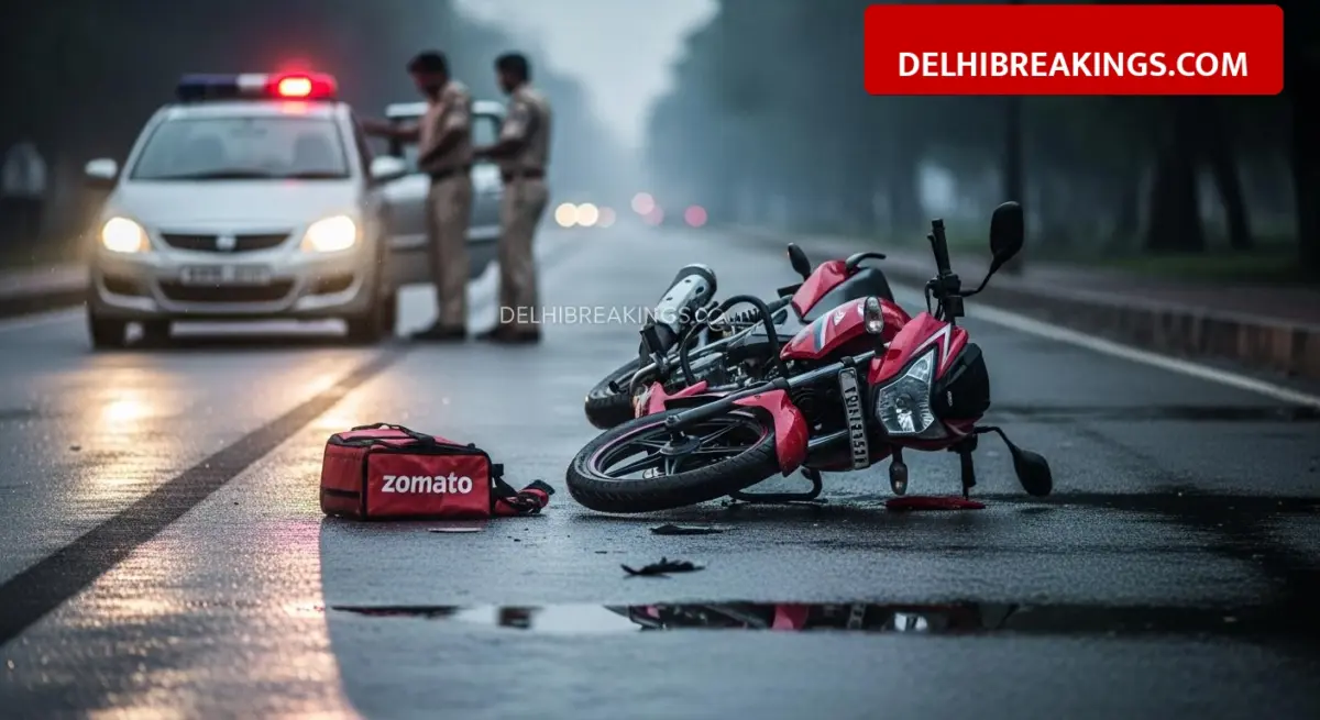 delhibreakings zomato delivery boy killed subhash nagar accident delhi police arrest driver Zomato Delivery Boy Killed in Subhash Nagar: Speeding Car Hits Bike, Driver Arrested by Delhi Police