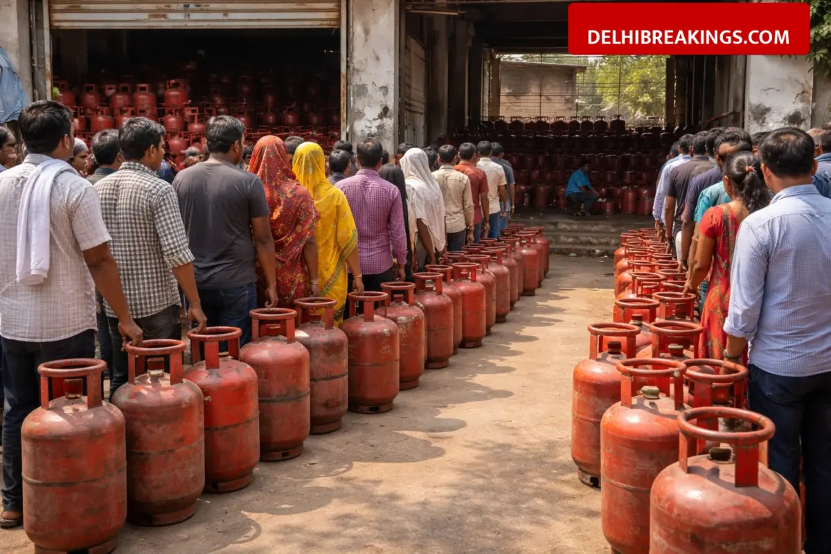 delhibreakings bihar lpg gas cylinder shortage price hike muzaffarpur update Bihar LPG Crisis: Domestic Cylinder Price Reaches ₹1011 as Home Delivery Stops in Muzaffarpur