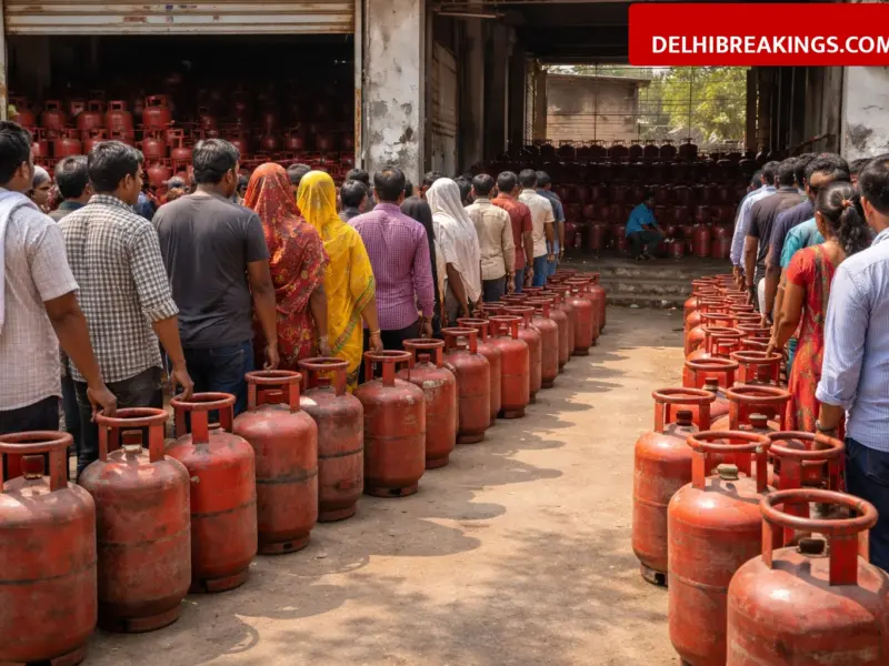 delhibreakings bihar lpg gas cylinder shortage price hike muzaffarpur update Bihar LPG Crisis: Domestic Cylinder Price Reaches ₹1011 as Home Delivery Stops in Muzaffarpur