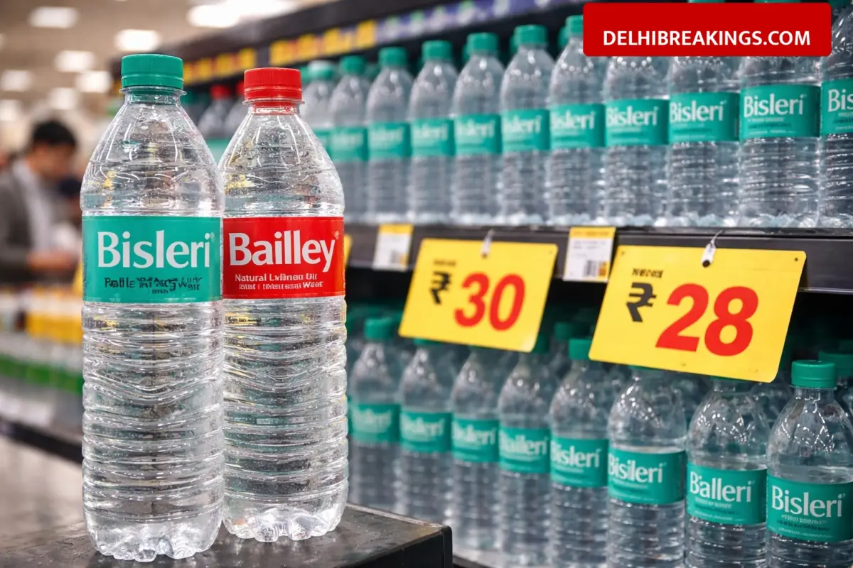 delhibreakings bisleri parle agro bottled water price hike india 2026 Bisleri and Parle Agro Raise Water Prices: New Rates Effective Immediately